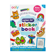 Stickiville Color-In’ Sticker Book: Cute-A-Licious Doodles