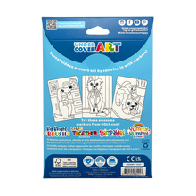 Undercover Art Hidden Pattern Coloring Activity Art Cards - Dog Days