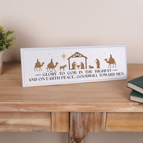 Glory To God In The Highest Ornate Tabletop Decor
