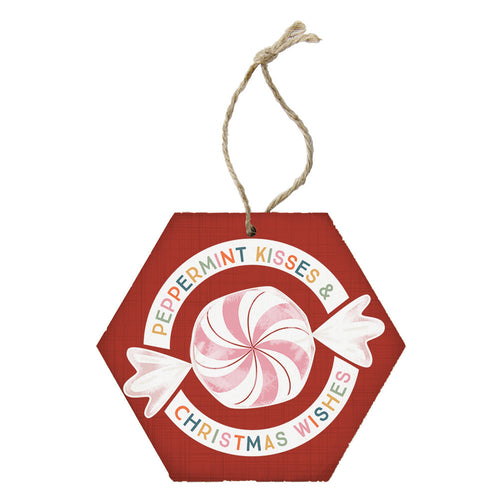 Peppermint Kisses Ornament