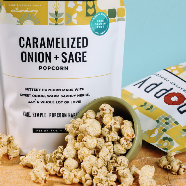 Caramelized Onion and Sage Popcorn