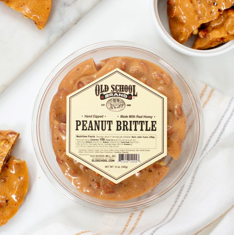 Old School Brand, Premium Peanut Brittle, 12oz
