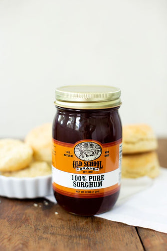 Old School Brand, 100% Sorgum Molasses, 22 OZ