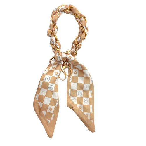 Silk Scarf Phone Holder Wristlet