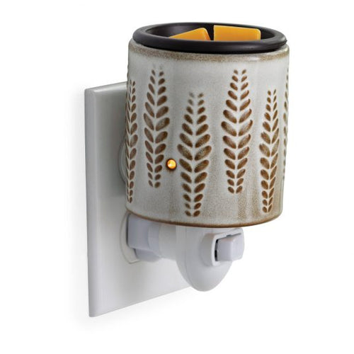 Wheat & Ivory Flip Dish Pluggable Fragrance Warmer