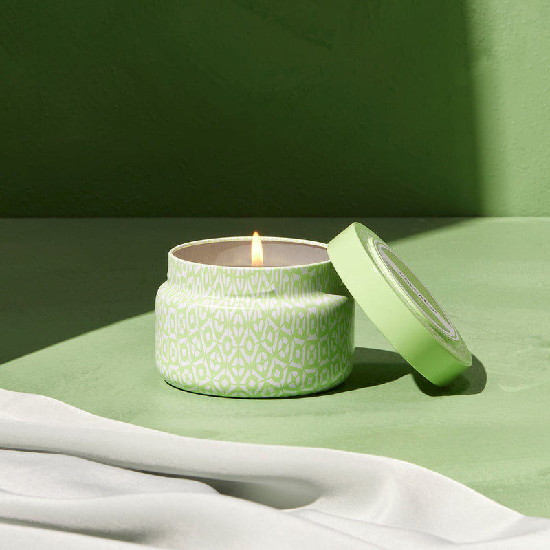 Volcano Iced Matcha Printed Travel Tin Candle, 8.5 oz