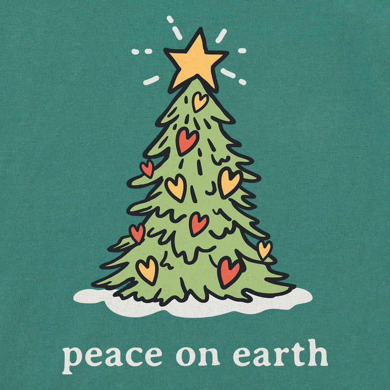 Women's Peace on Earth Love Tree Short Sleeve Crusher Tee