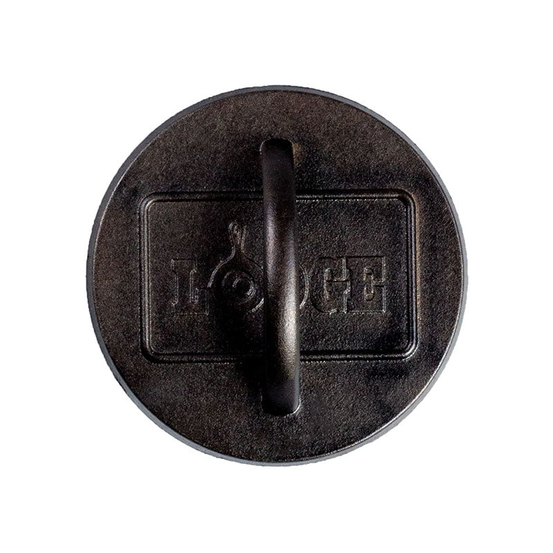 6.25" Seasoned Cast Iron Burger Press