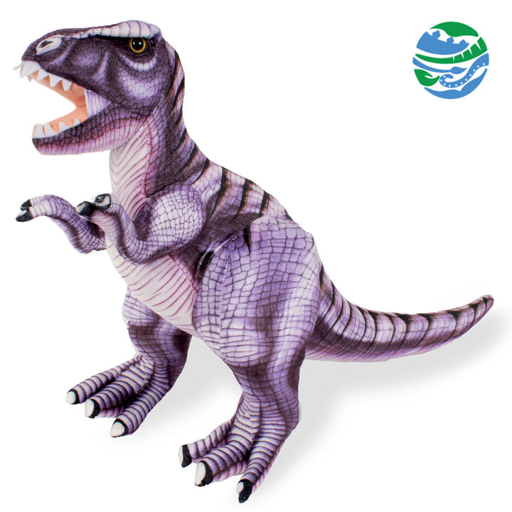 Purple Tyrannosaurus Rex Realistic Plush Stuffed Animal 16"