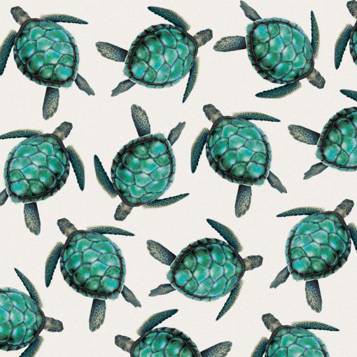 Turtle Scatter Square House Coaster