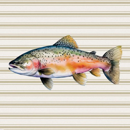 Fish Pattern Square House Coaster