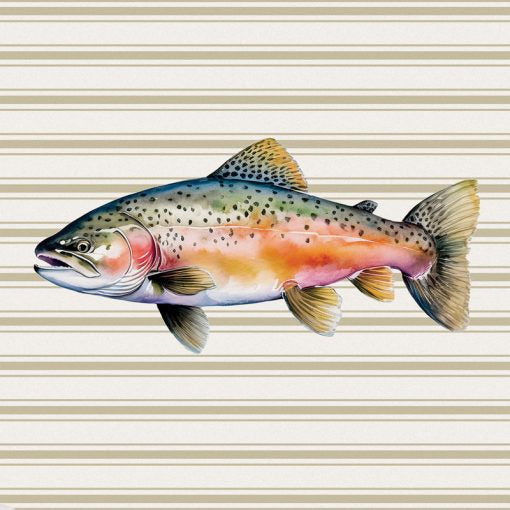 Fish Pattern Square House Coaster