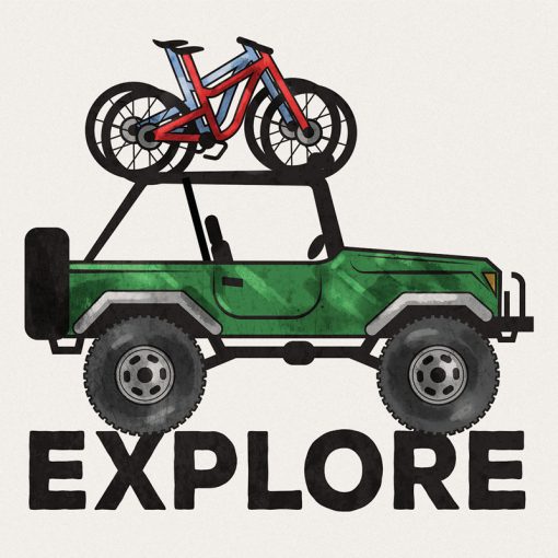 Jeep Explore Square House Coaster