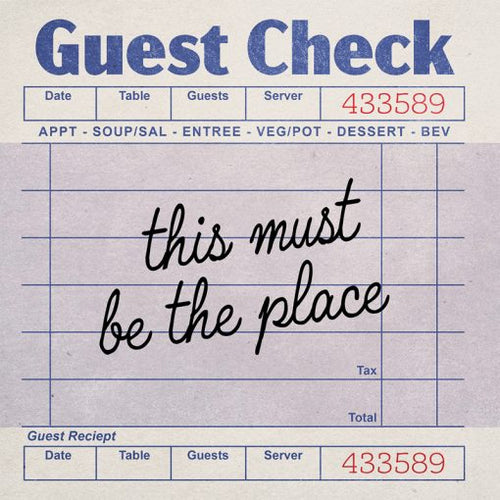 Drinks Check Square House Coaster