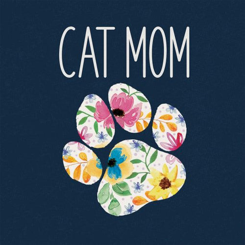 Cat Mom Square House Coaster