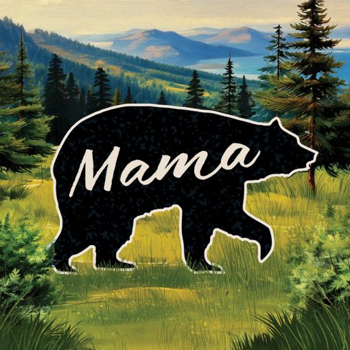 Mama Bear Square House Coaster
