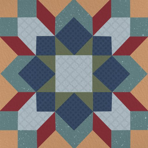 Barn Quilt Pattern Square House Coaster