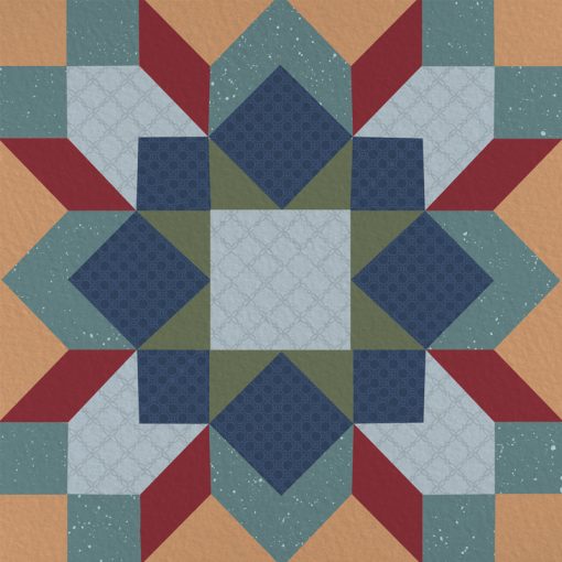 Barn Quilt Pattern Square House Coaster