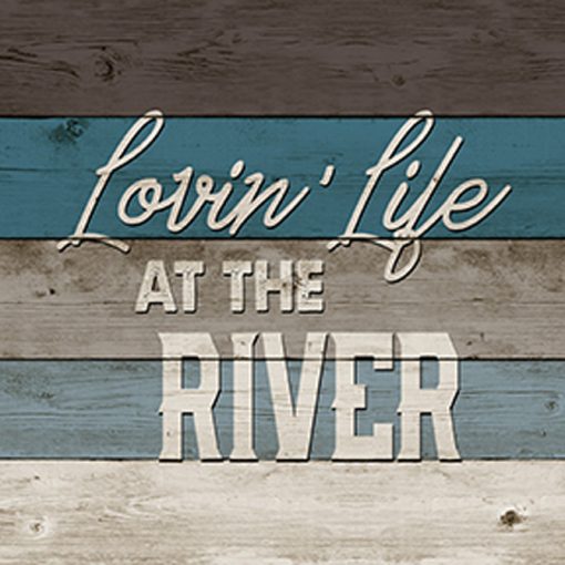Loving Life River Square House Coaster