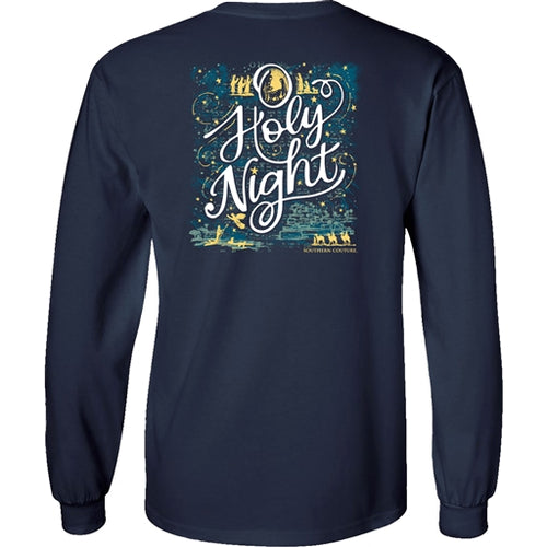 SC Classic O Holy Night on Longsleeve - Navy