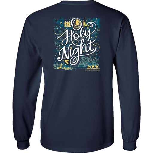 SC Classic O Holy Night on Longsleeve - Navy