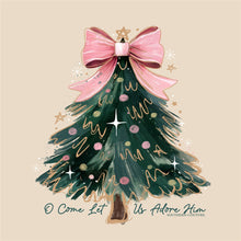 Oh Come Let Us Adore Him Front Print - Natural