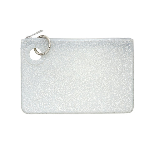 Large Pouch - Quicksilver Confetti Silicone
