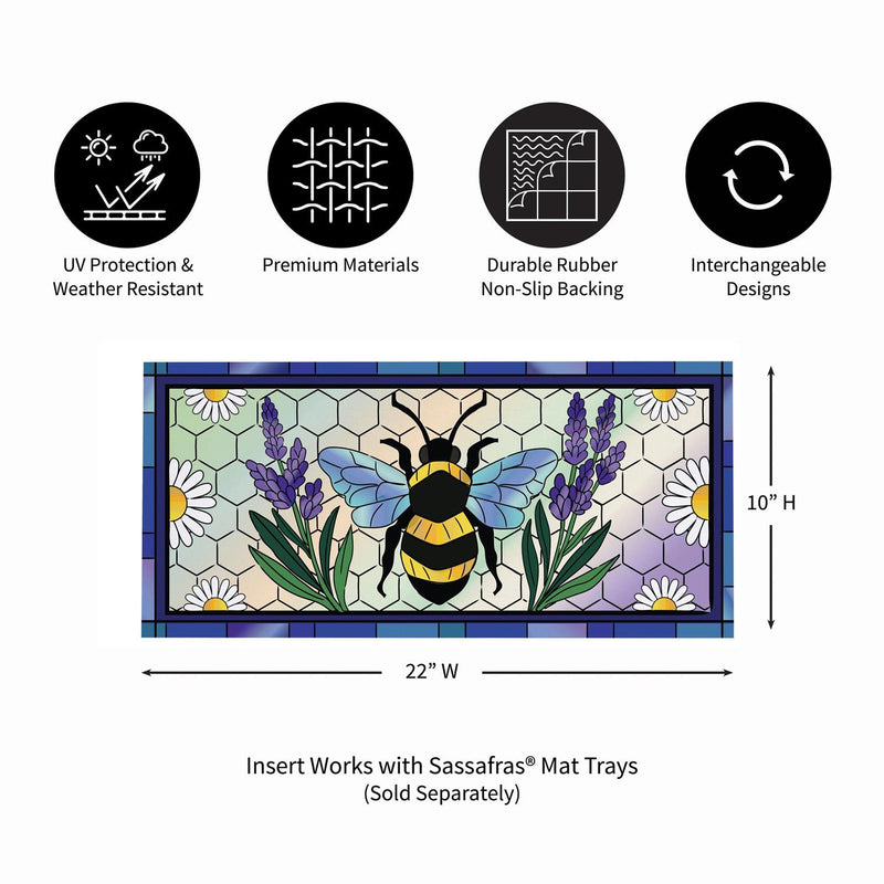 Lavender Honey Bee Sassafras Switch Mat