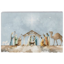 Watercolor Nativity Scene Table Top Art