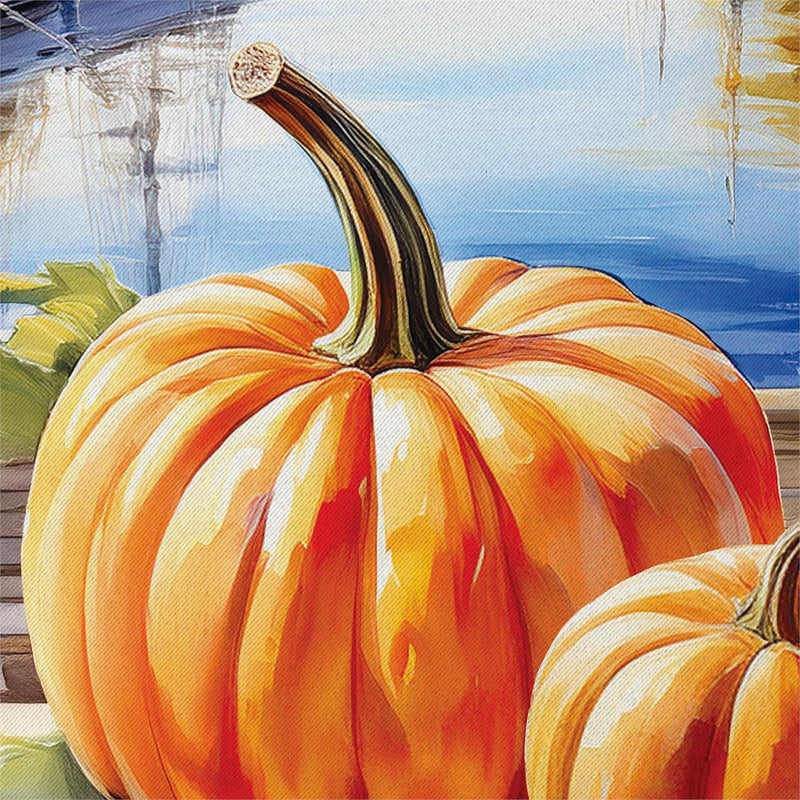 Marina Pumpkins Suede Garden Flag