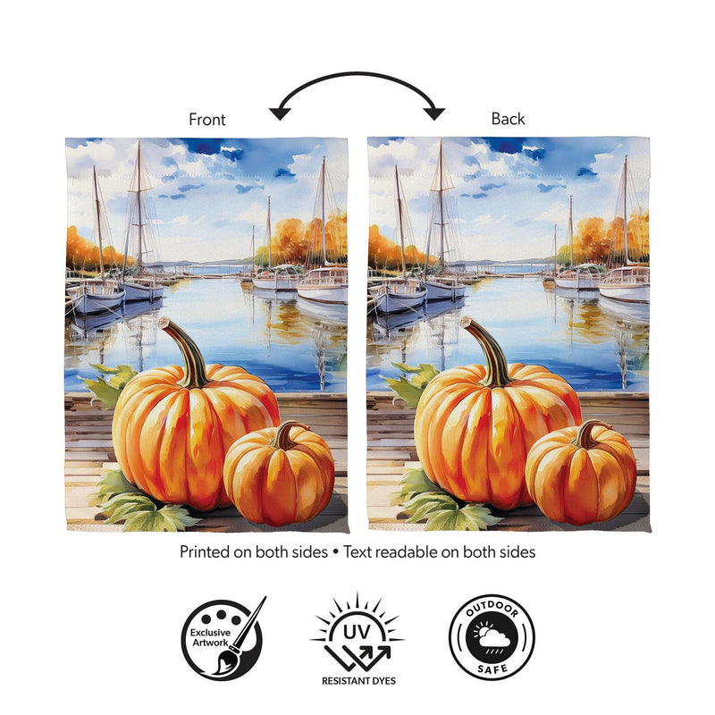 Marina Pumpkins Suede House Flag