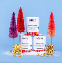 Poppy Hand-Crafted Popcorn | Holiday Cylinder Trio