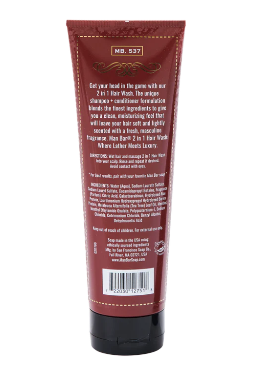 Man Bar | 2-in-1 Hair Wash Exotic Musk & Sandalwood
