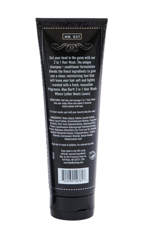 Man Bar | 2-in-1 Hair Wash Midnight Amber
