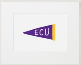 ECU Pennant Matted 8"X10" Print