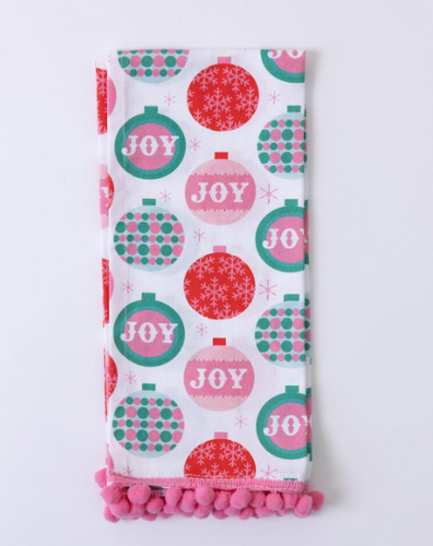 Tea Towel Joy Ornaments
