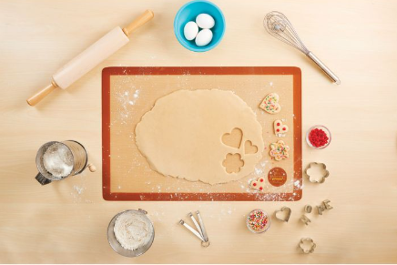 Mrs. Anderson's Baking Non-Stick Silicone Full-Size Pastry Rolling and Baking Mat