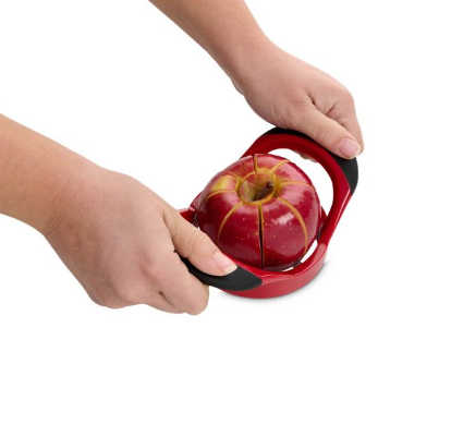 HIC Kitchen Baking Apple Corer with Silicone Handles