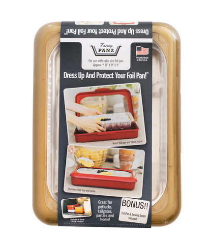 Fancy Panz 9x13 Cake Panz, Gold Swirl