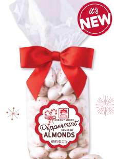 Creamy White Peppermint Almonds