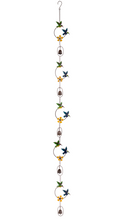 Colorful Hummingbird Rain Chain with Bells