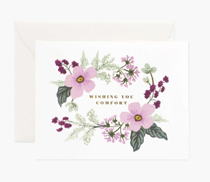 Wishing You Comfort Bouquet Greeting Card