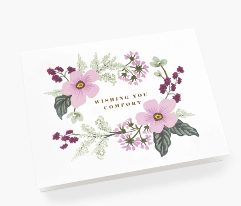 Wishing You Comfort Bouquet Greeting Card