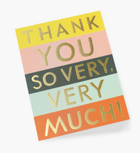 Color Block Thank You Greeting Card