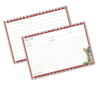 Homestead Kitchen 4X6 Recipe Cards