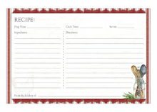 Homestead Kitchen 4X6 Recipe Cards
