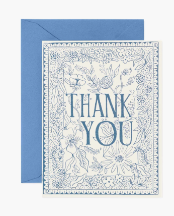 Delft Thank You Greeting Card