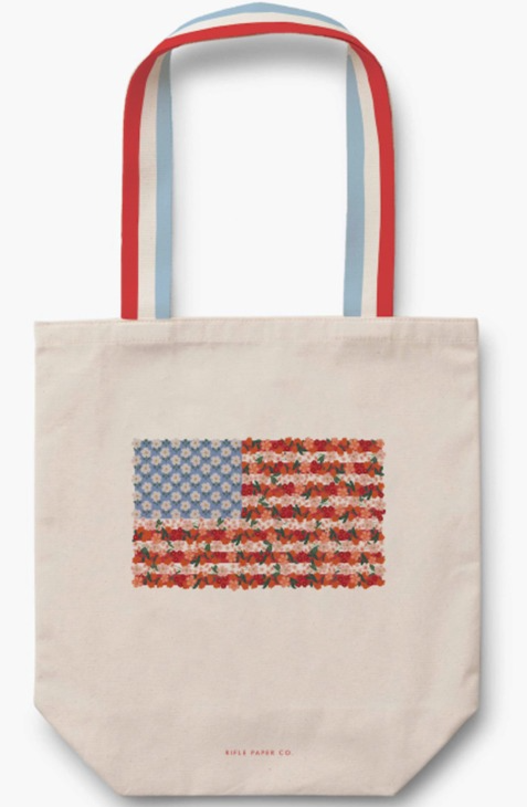 Americana Canvas Tote Bag