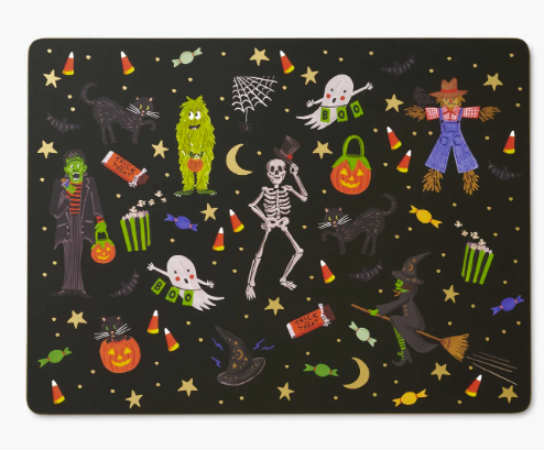 Halloween Parade Set of 4 Cork Placemats