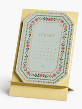 2026 Wildwood Brass Easel Desk Calendar